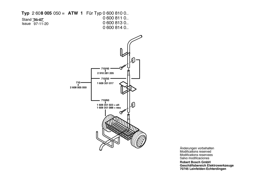 Bosch ---- / 2608005050 / --- Spare Parts