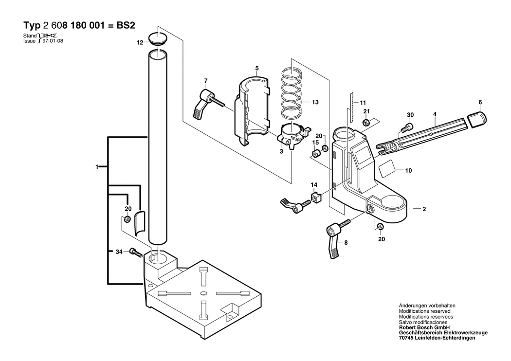 Bosch BS 2 / 2608180001 / --- Spare Parts