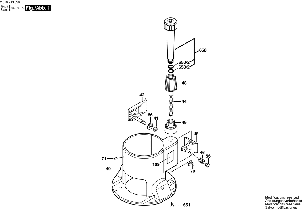 Bosch ---- / 2610913536 / --- Spare Parts