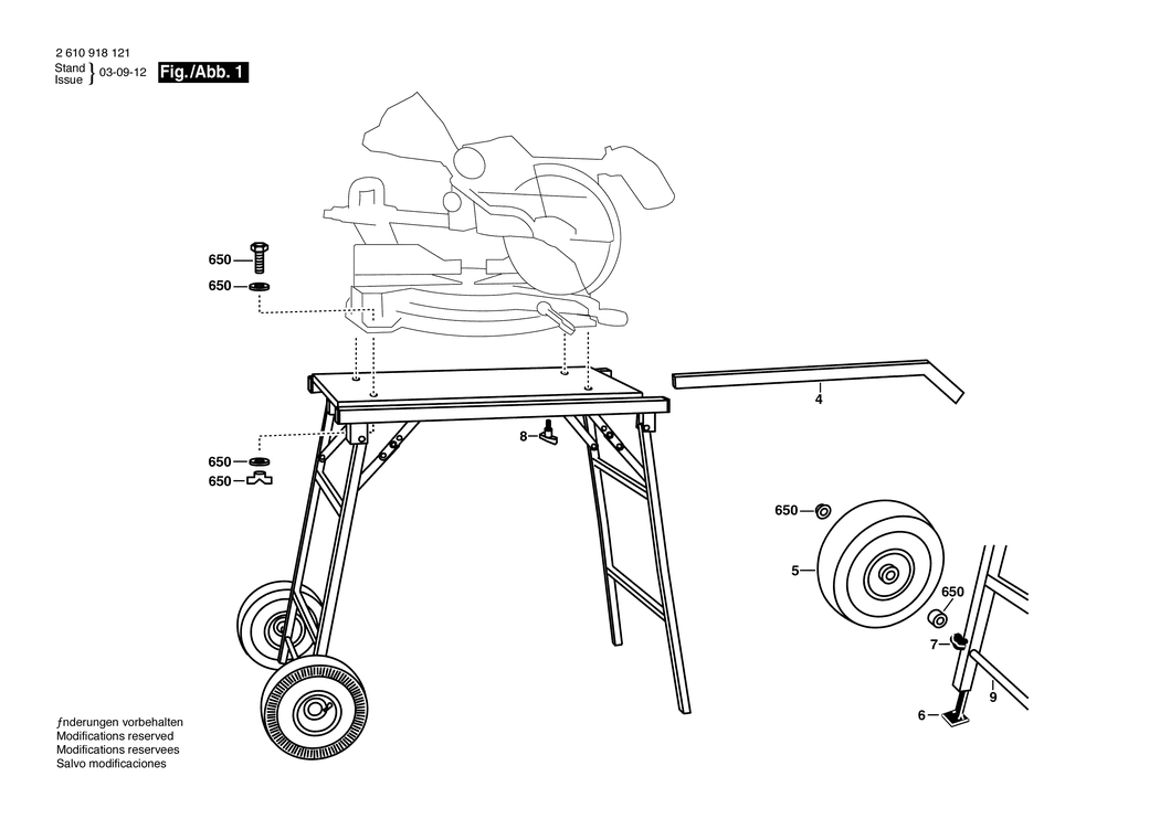 Bosch MS1220 / 2610918121 / --- Spare Parts