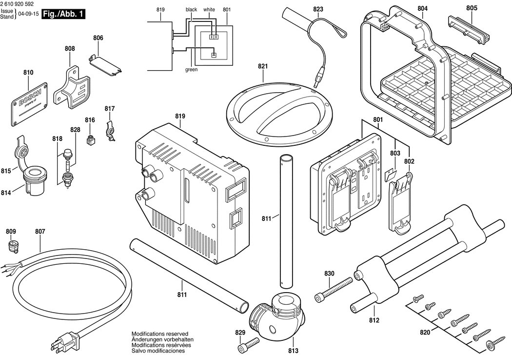 Bosch PB10-CD / 2610920599 / --- 120 Volt Spare Parts