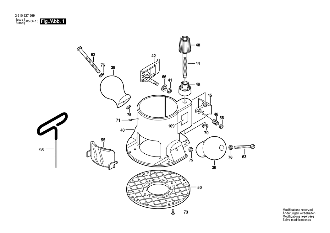 Bosch RA 1161 / 2610927569 / --- Spare Parts