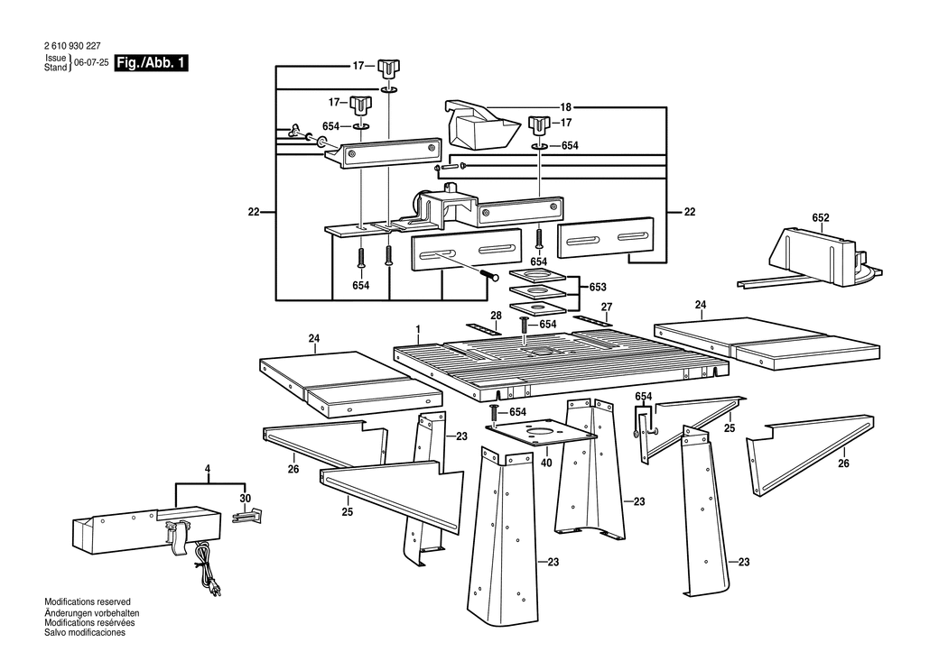 Bosch RAS570 / 2610930227 / --- Spare Parts