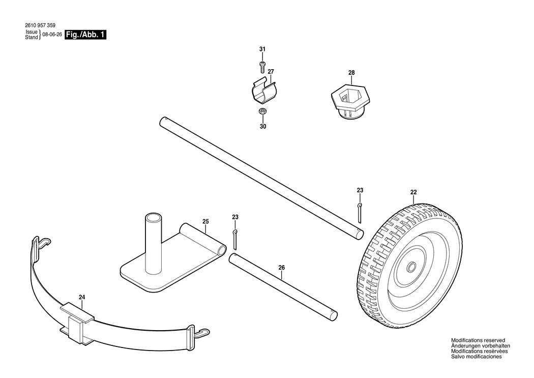 Bosch T1757 / 2610957359 / --- Spare Parts