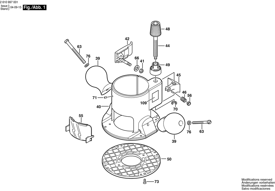 Bosch RA1160 / 2610997001 / --- Spare Parts