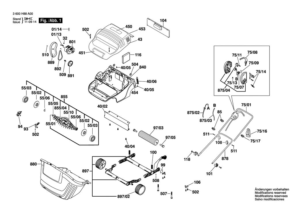 Bosch AMR 32 F / 3600H88A30 / CH 230 Volt Spare Parts