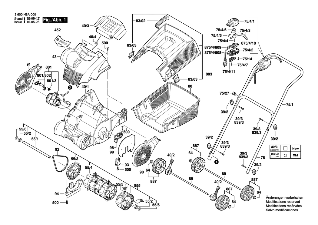 Bosch ALR 900 / 3600H8A000 / EU 230 Volt Spare Parts