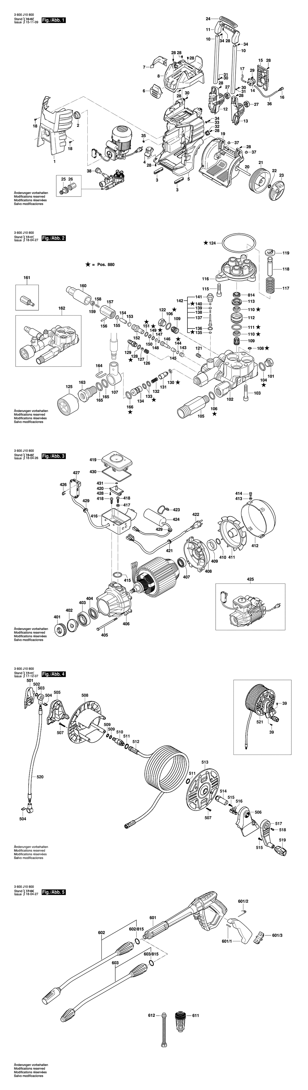 Bosch GHP 5-75 X / 3600J10870 / GB 230 Volt Spare Parts