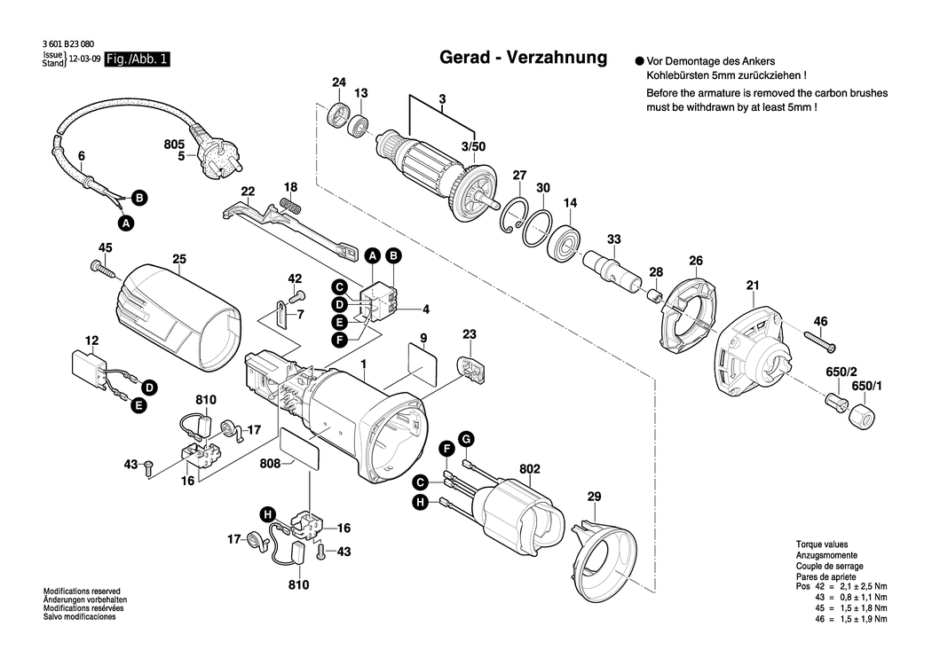 Bosch GGS 5000 / 3601B23081 / --- Spare Parts