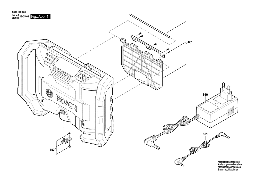 Bosch GML 10.8 V-LI / 3601D29240 / --- Spare Parts