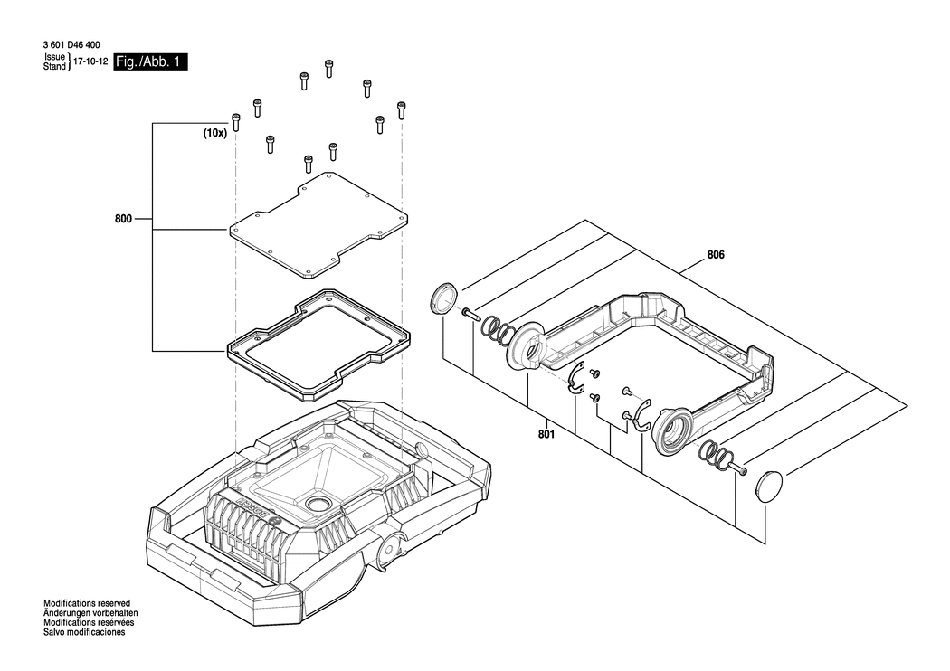 Bosch GLI 18V-1900 / 3601D46410 / --- 18 Volt Spare Parts