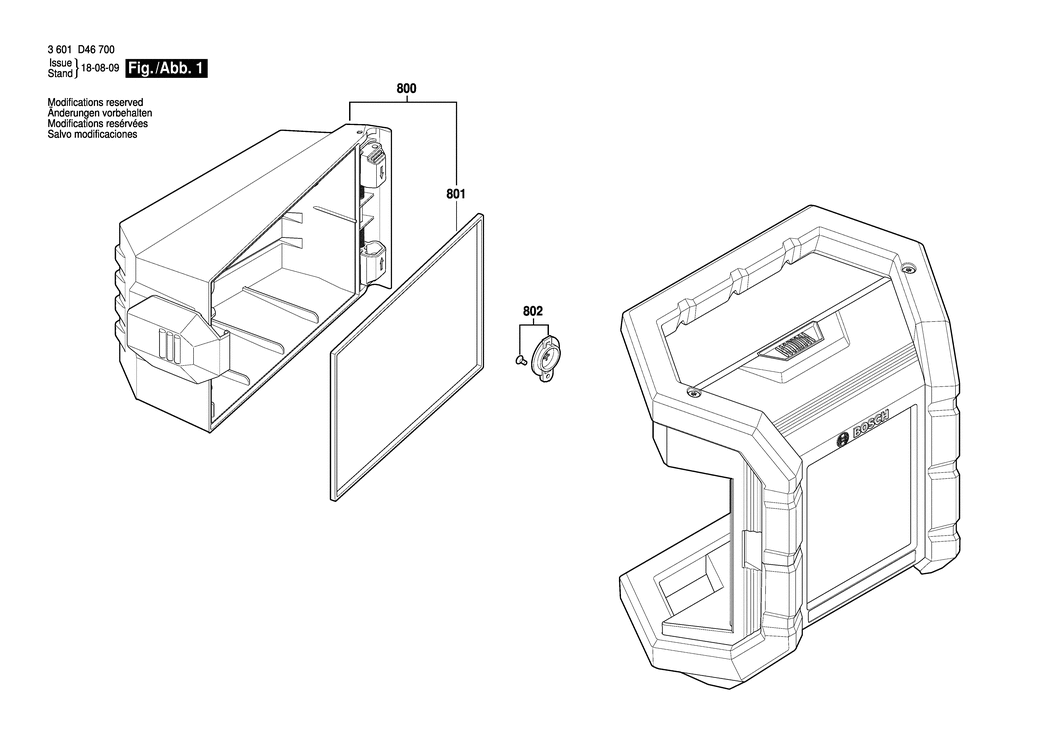 Bosch GLI 18V-1200 C / 3601D46700 / --- 18 Volt Spare Parts