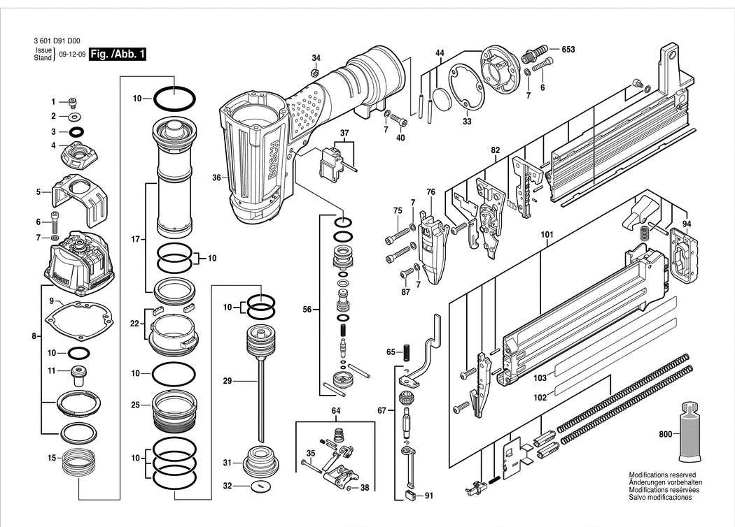Bosch GSK 50 / 3601D91D00 / EU Spare Parts