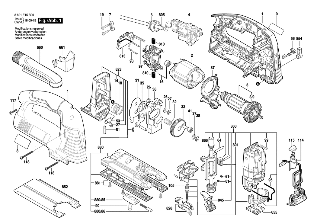 Bosch BJS TH140 / 3601E15B00 / EU 230 Volt Spare Parts