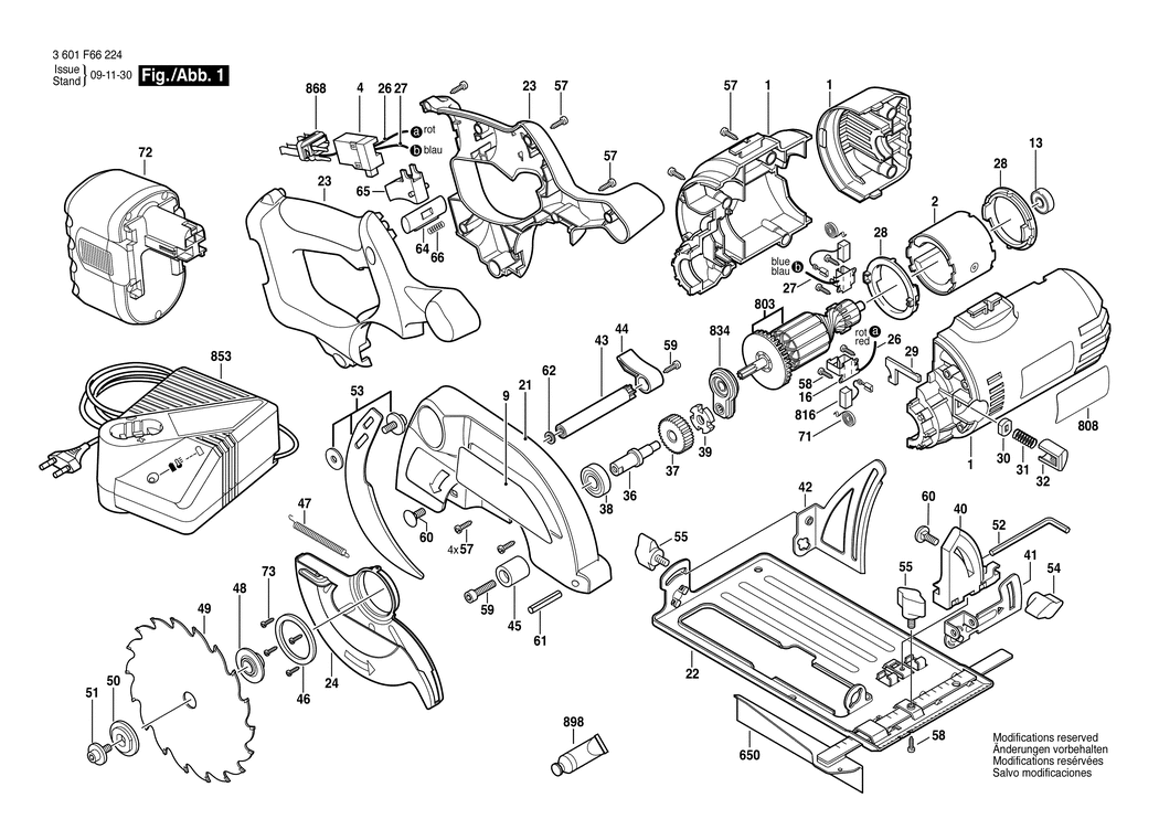 Bosch BACCS-24V / 3601F66224 / EU 24 Volt Spare Parts