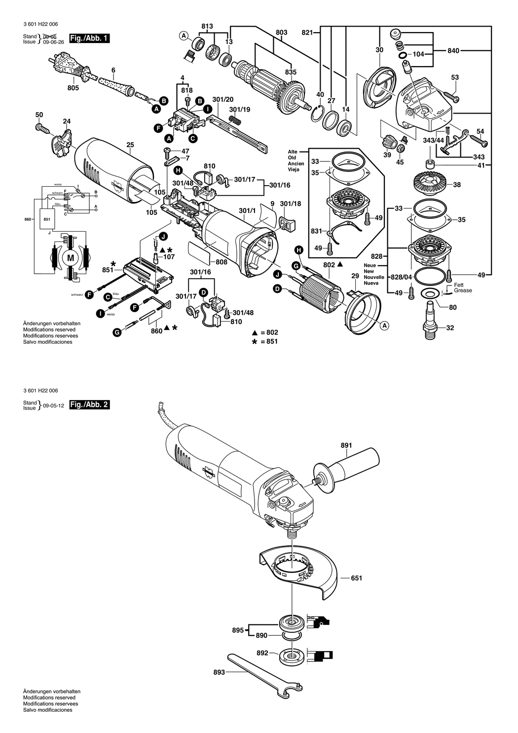 Bosch EWS 125 S / 3601H22006 / EU 230 Volt Spare Parts