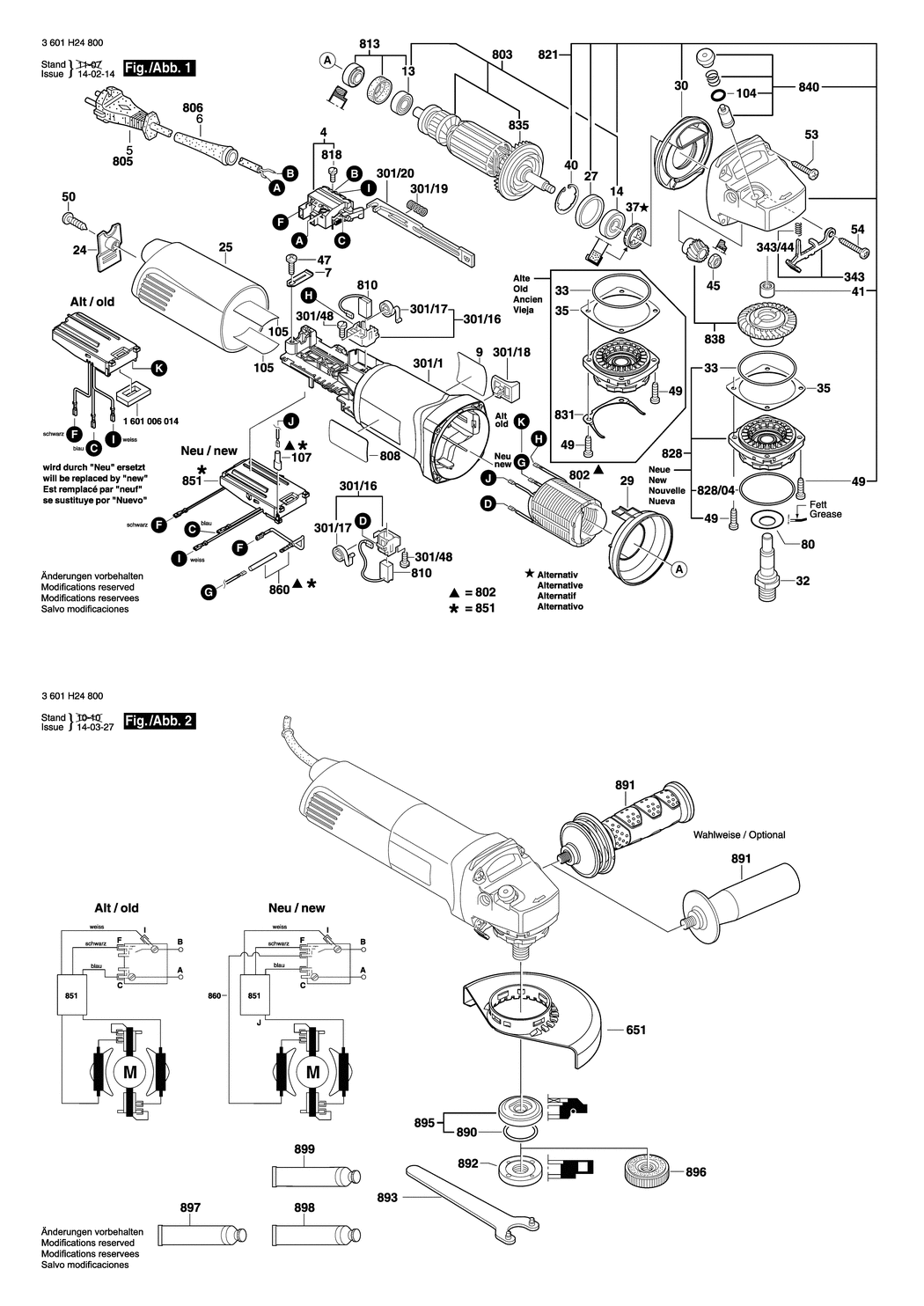 Bosch --- / 3601H24803 / --- Spare Parts