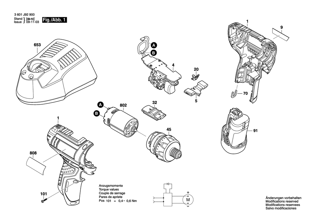 Bosch A-S2 12 V / 3601J92E02 / EU 12 Volt Spare Parts