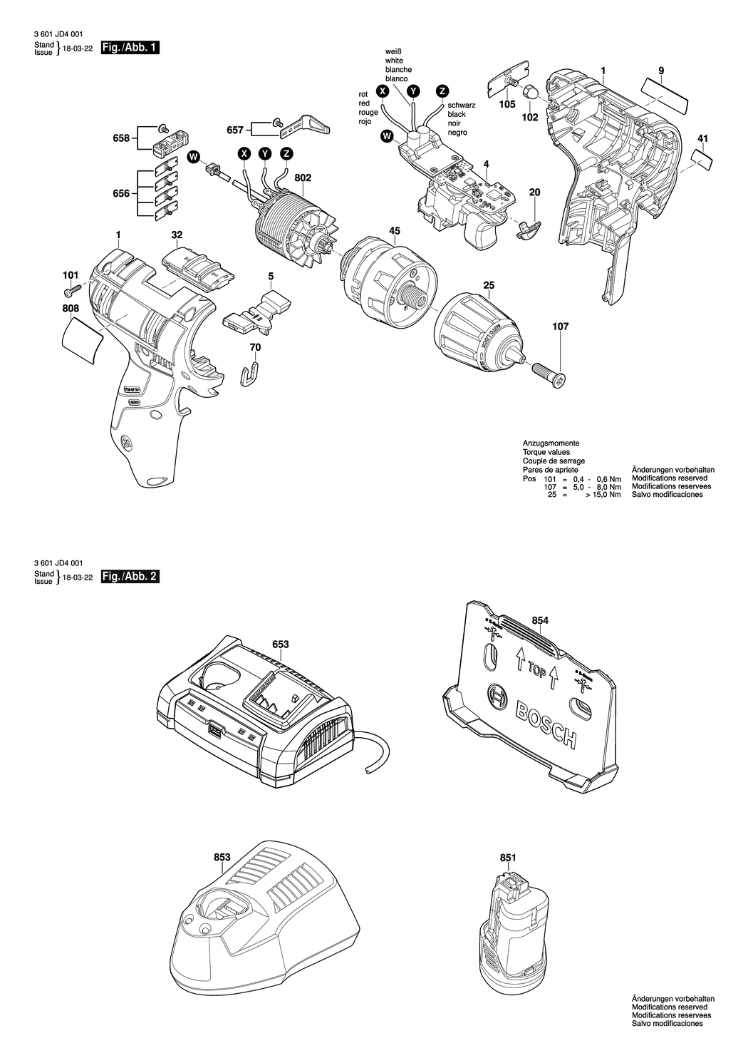 Bosch GSR 12 V-EC / 3601JD4001 / --- 12 Volt Spare Parts