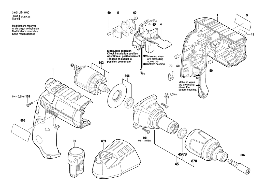 Bosch TBS 12-A / 3601JE4W00 / --- 12 Volt Spare Parts