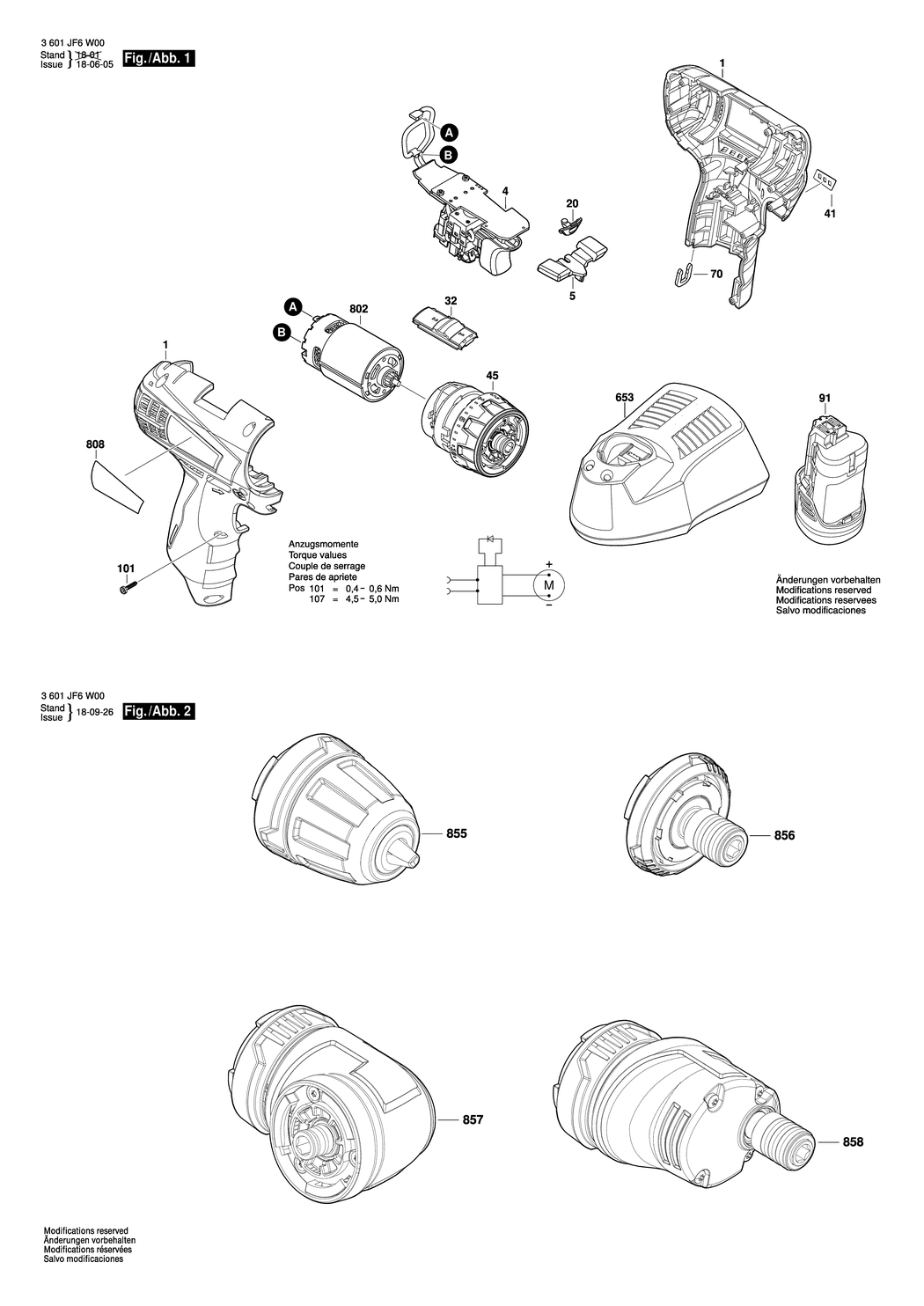 Bosch BS 12-A MULTI / 3601JF6W00 / --- 12 Volt Spare Parts