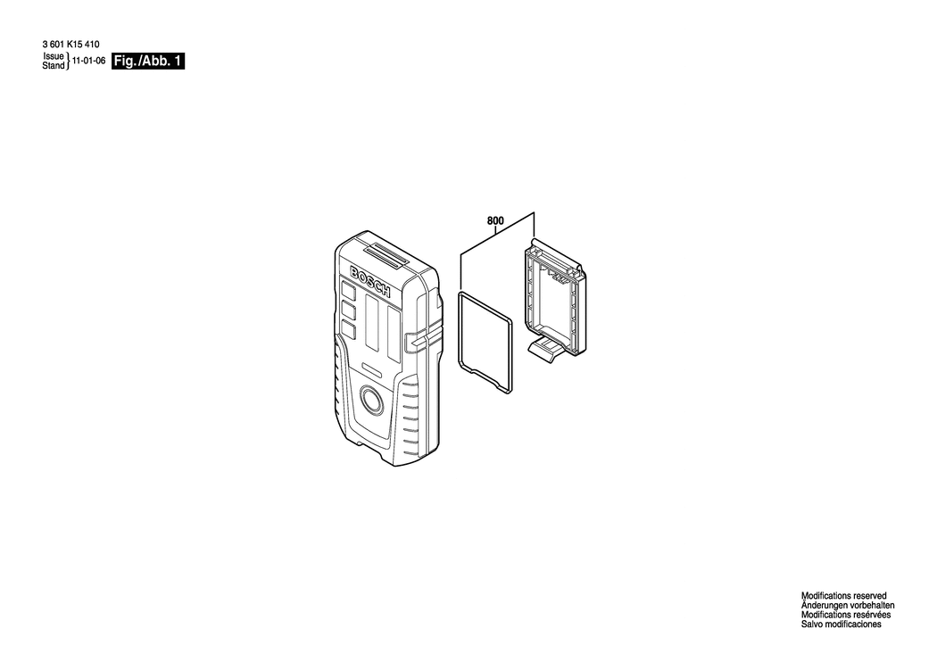 Bosch LR 1 / 3601K15401 / EU Spare Parts