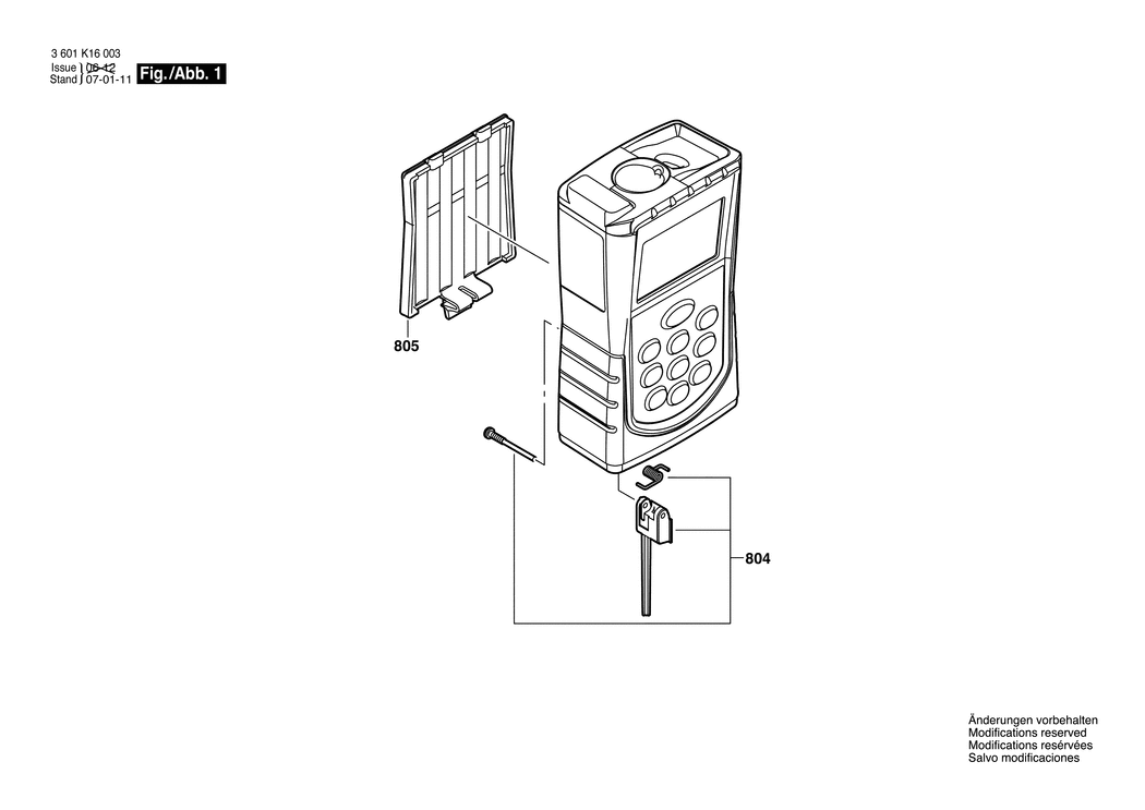 Bosch HD 50 / 3601K16003 / EU Spare Parts