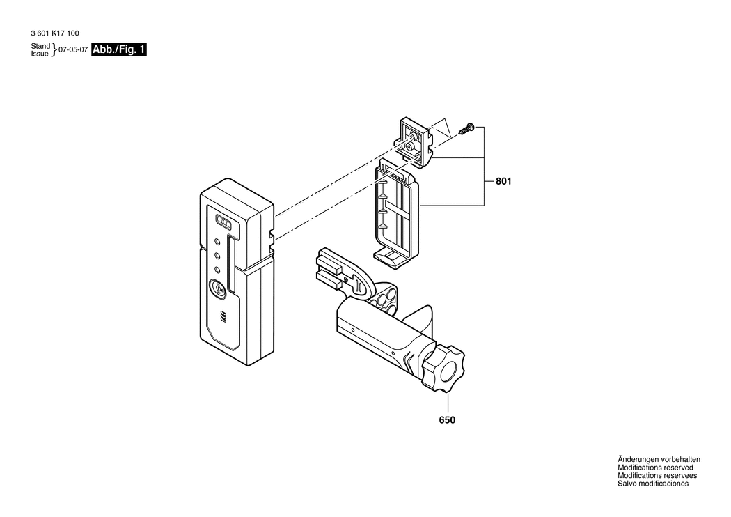 Bosch ---- / 3601K17101 / EU Spare Parts