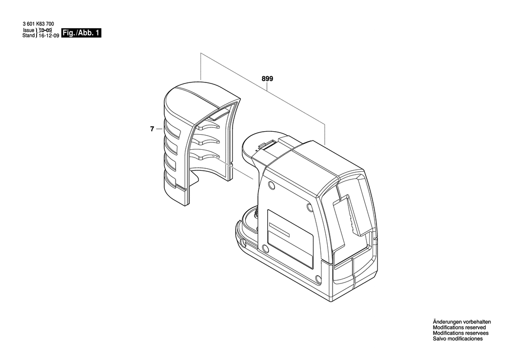 Bosch --- / 3601K63701 / --- Spare Parts