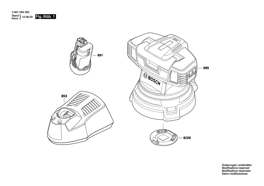 Bosch GSL 2 / 3601K64000 / EU Spare Parts