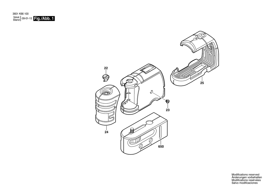 Bosch GPL 3 / 3601K66100 / EU Spare Parts