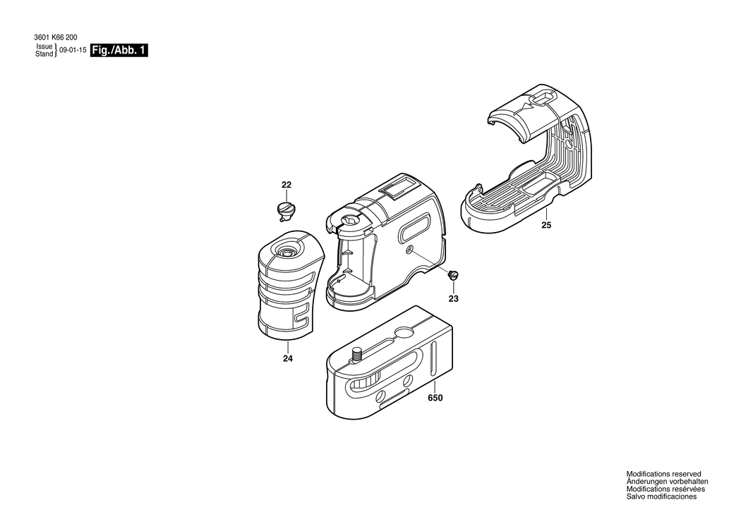 Bosch GPL 5 / 3601K66200 / EU Spare Parts