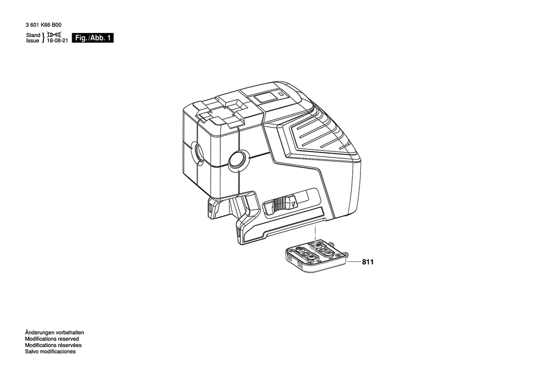 Bosch GCL 25 / 3601K66B00 / EU Spare Parts