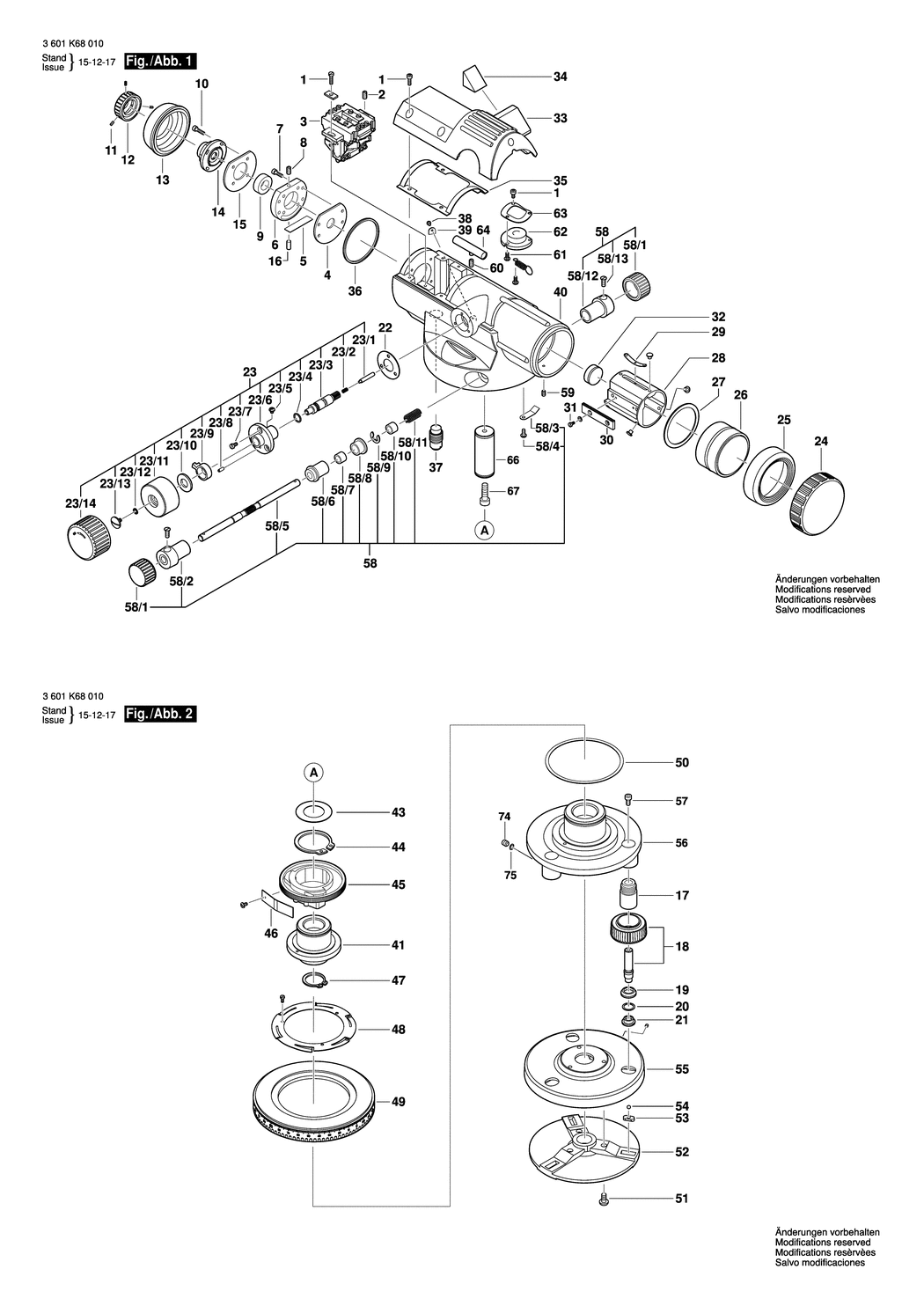 Bosch GOL 26 D / 3601K68000 / EU Spare Parts