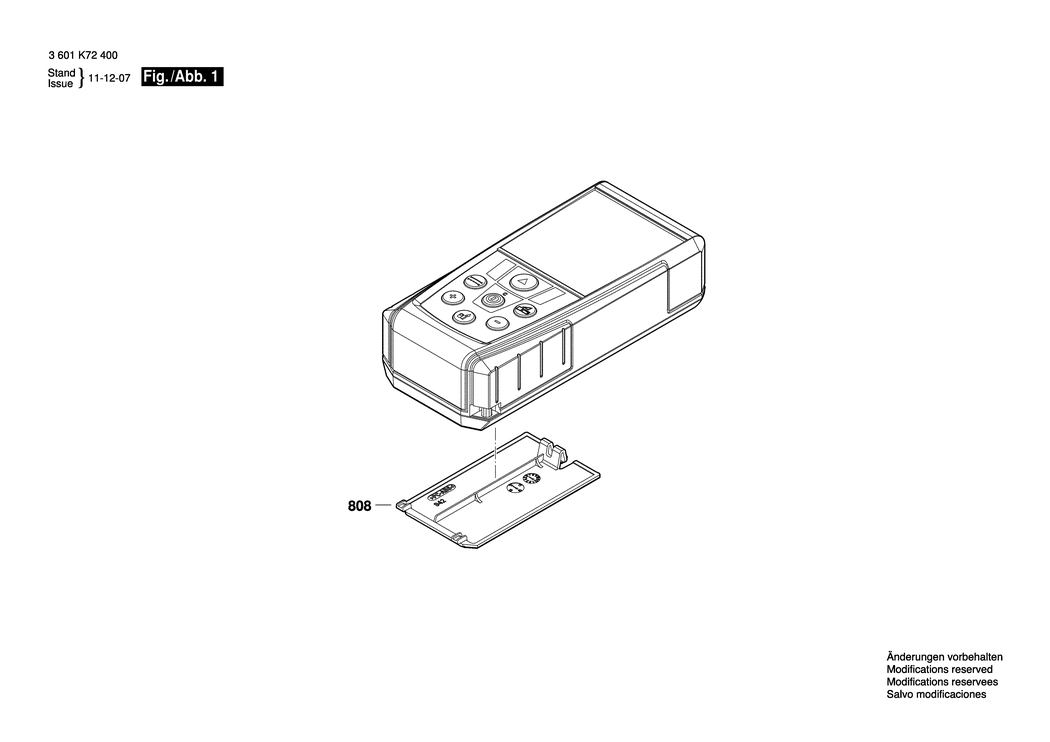 Bosch GLM 7000 / 3601K72400 / EU Spare Parts