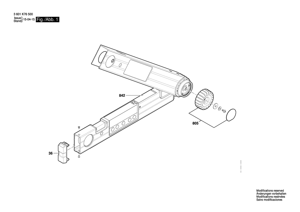 Bosch GAM 220 / 3601K76500 / --- Spare Parts