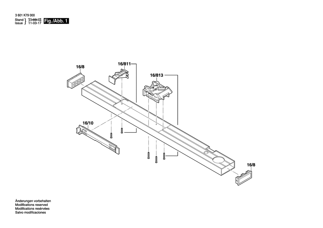 Bosch R 60 / 3601K79000 / EU Spare Parts