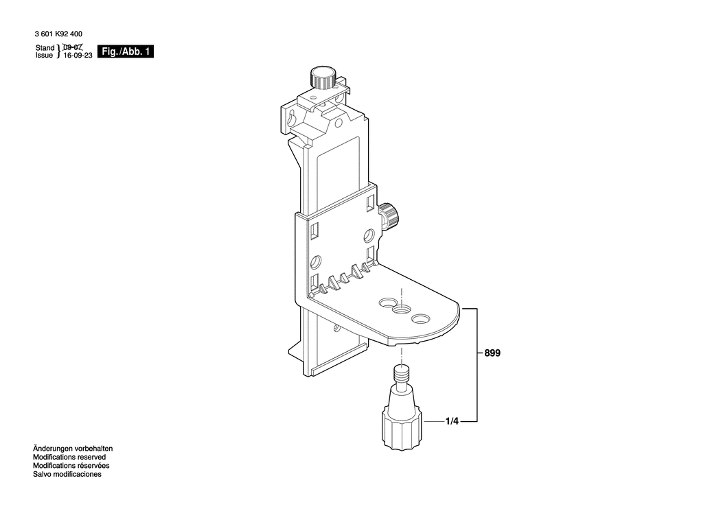 Bosch WM4 / 3601K92400 / EU Spare Parts