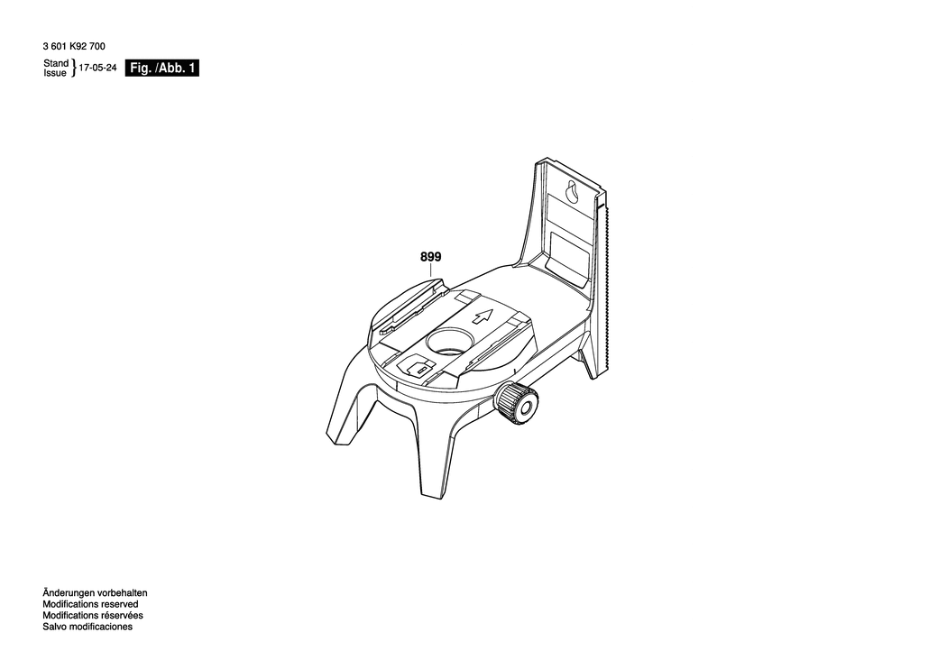 Bosch RM 2 / 3601K92700 / EU Spare Parts