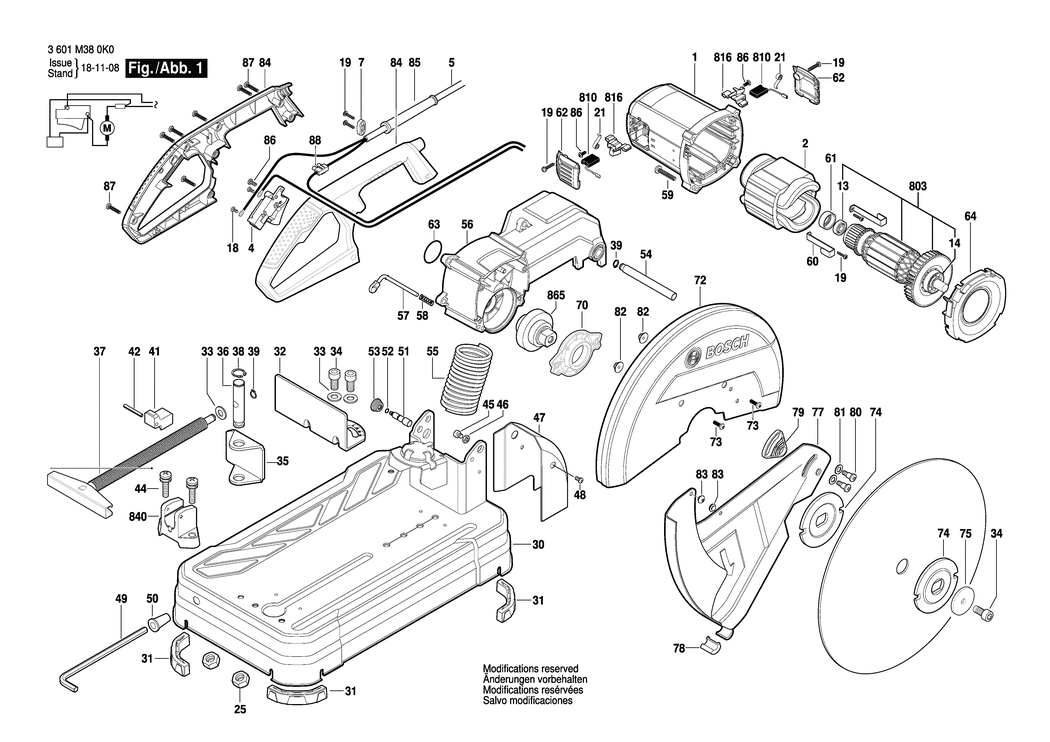 Bosch GCO 240 / 3601M380K0 / --- 230 Volt Spare Parts