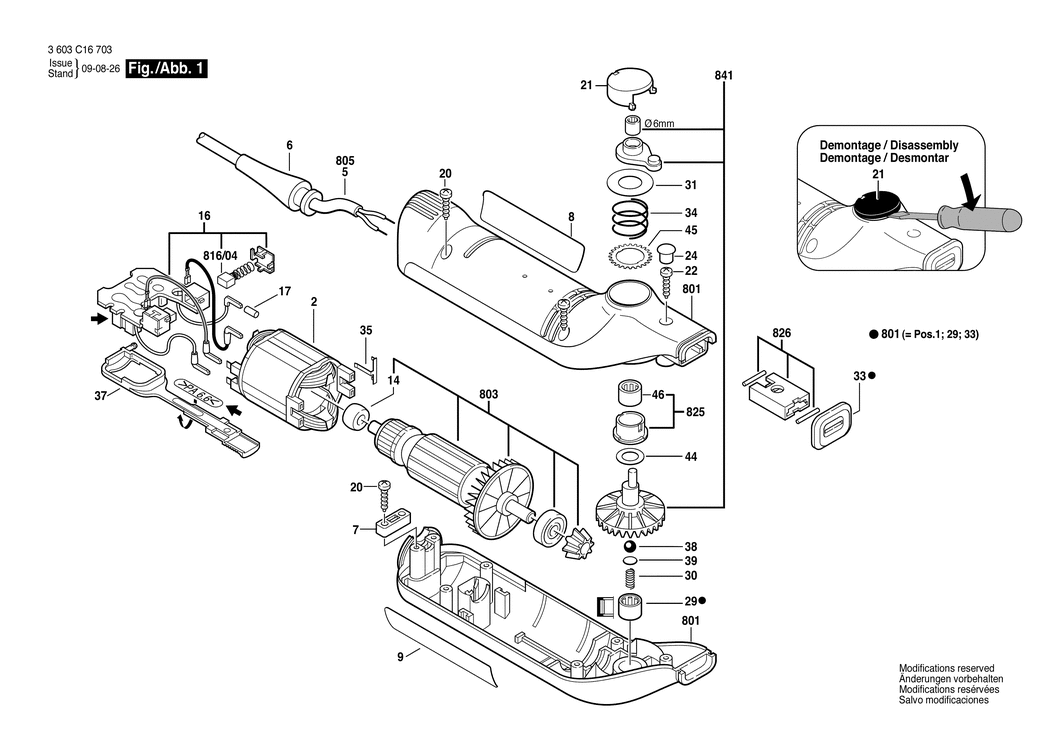 Bosch PSE 180 E / 3603C16742 / GB 230 Volt Spare Parts