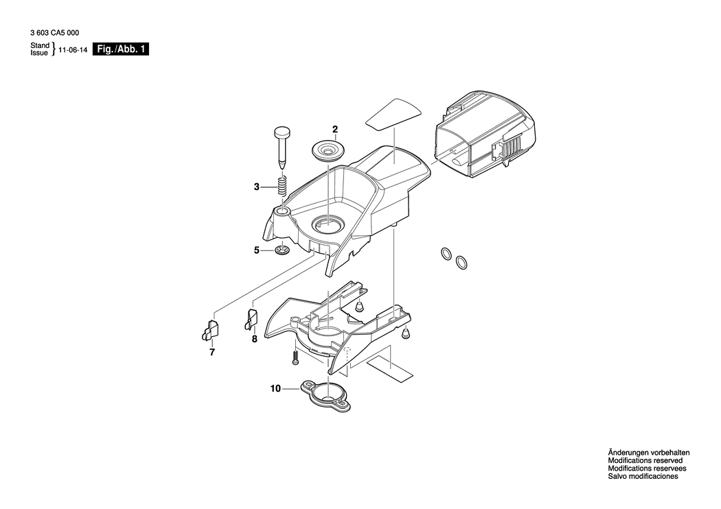 Bosch PDC 1 / 3603CA5000 / EU Spare Parts