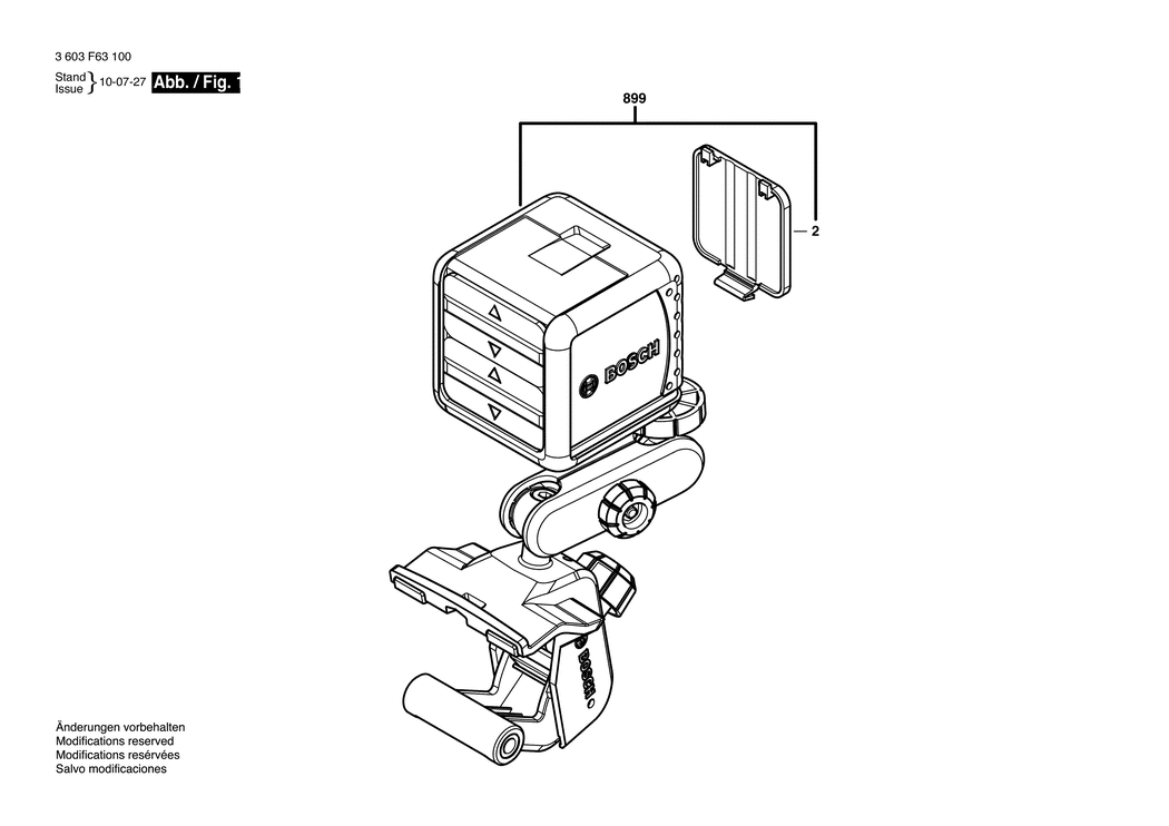 Bosch Quigo / 3603F63100 / EU Spare Parts