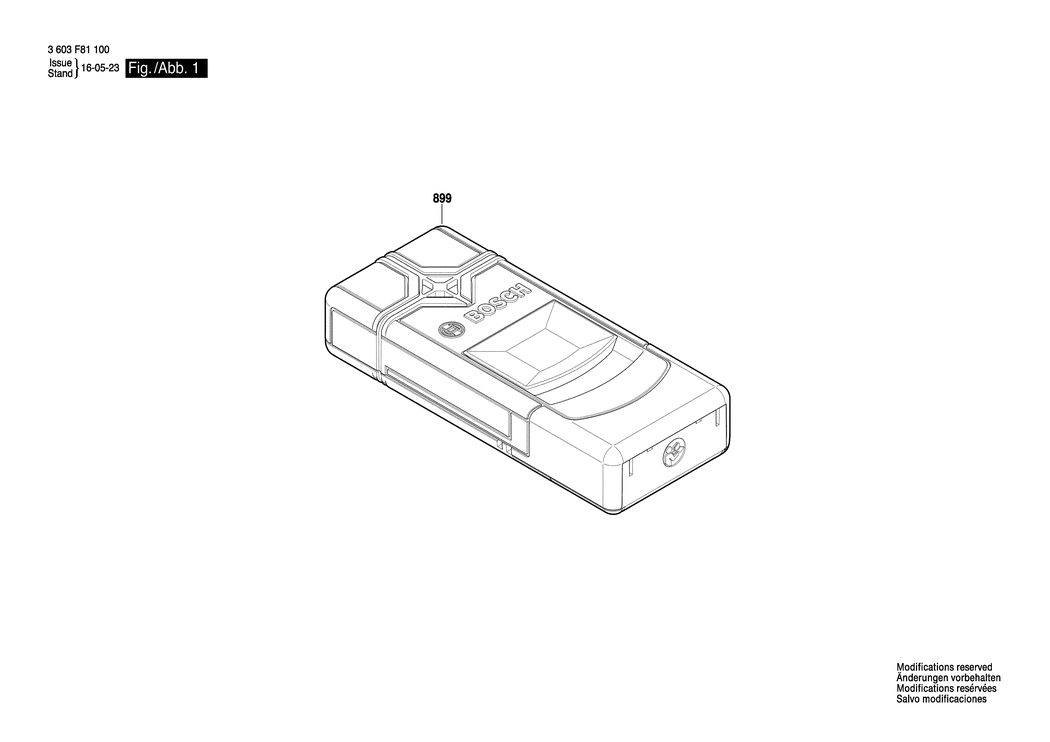 Bosch Truvo / 3603F68200 / --- Spare Parts