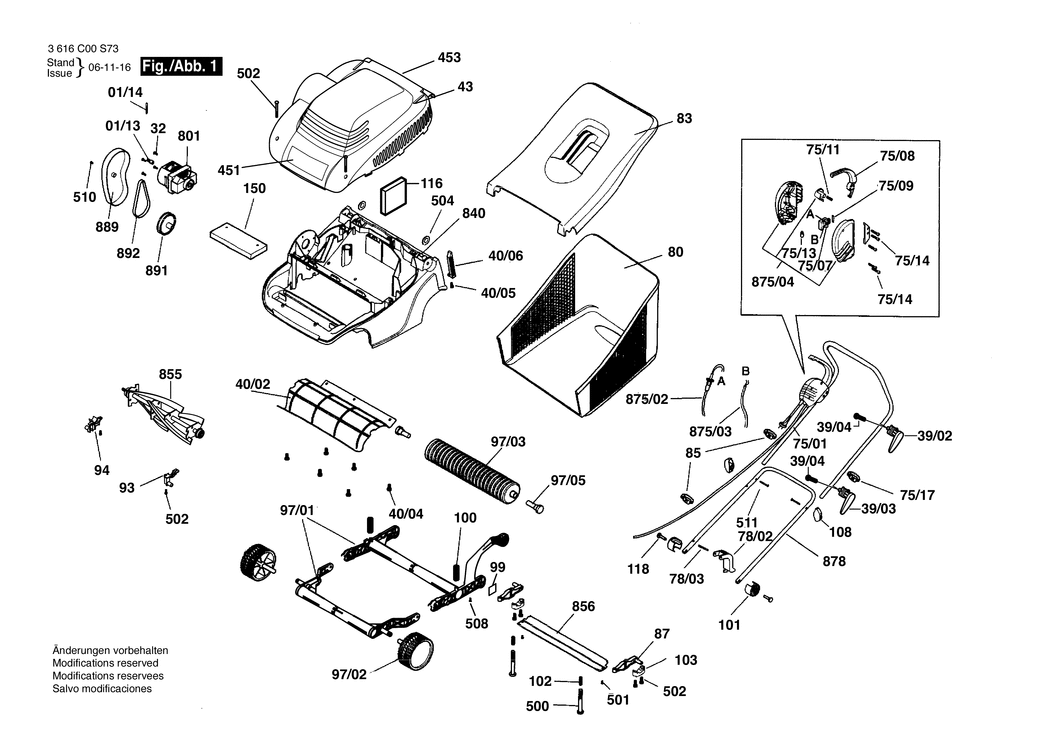 Bosch ECLIPSE 32 / 3616C00S74 / --- Spare Parts