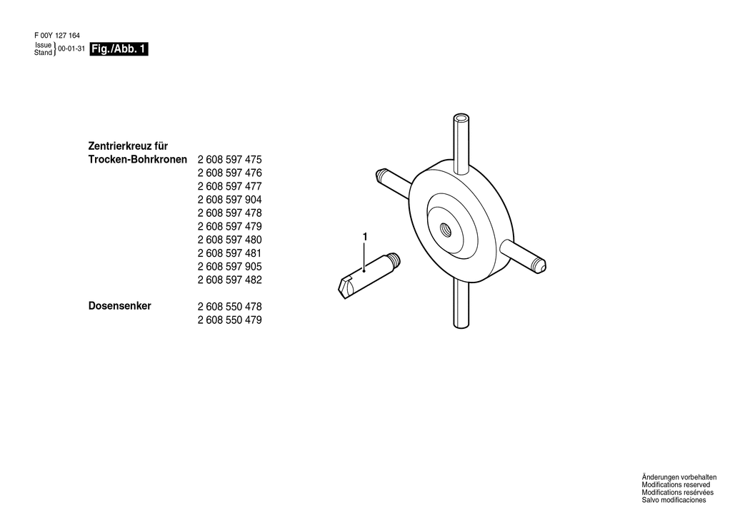 Bosch ---- / F00Y127164 / --- Spare Parts