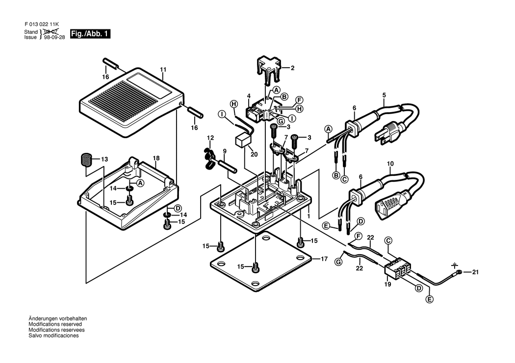 Dremel 221 / F01302211K / --- Spare Parts