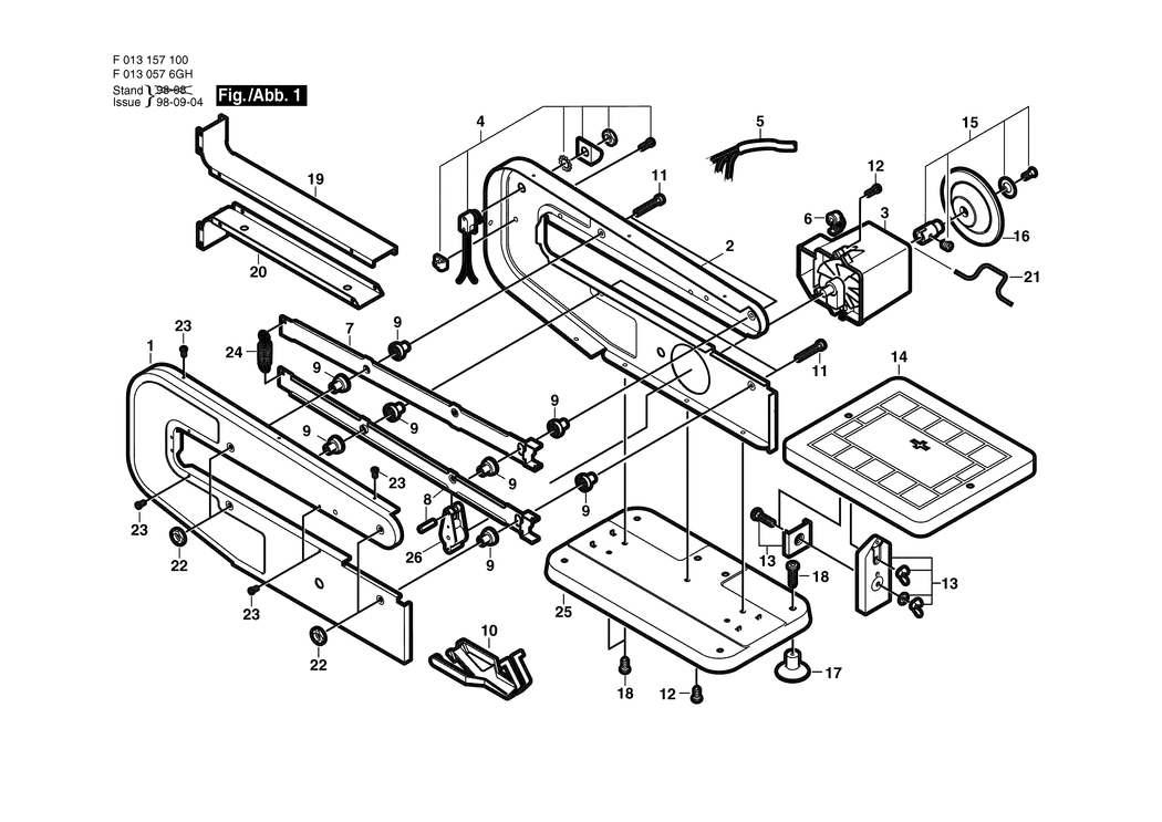 Dremel 576 / F0130576GH / EU 220 Volt Spare Parts