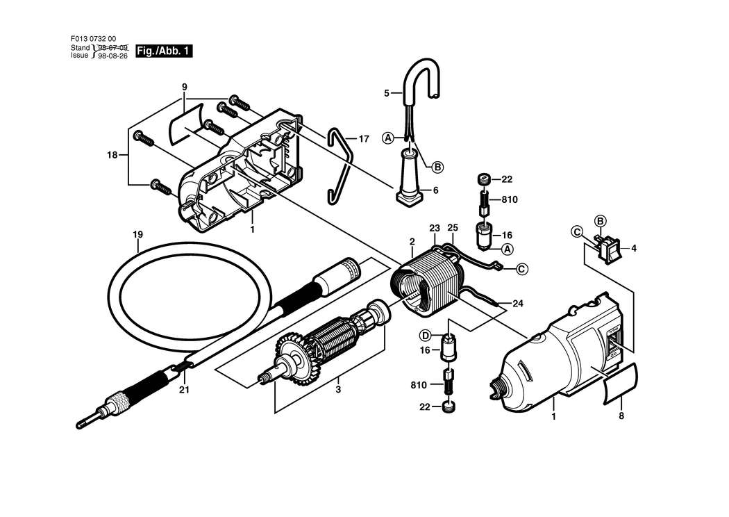 Dremel 732 / F013073200 / --- Spare Parts