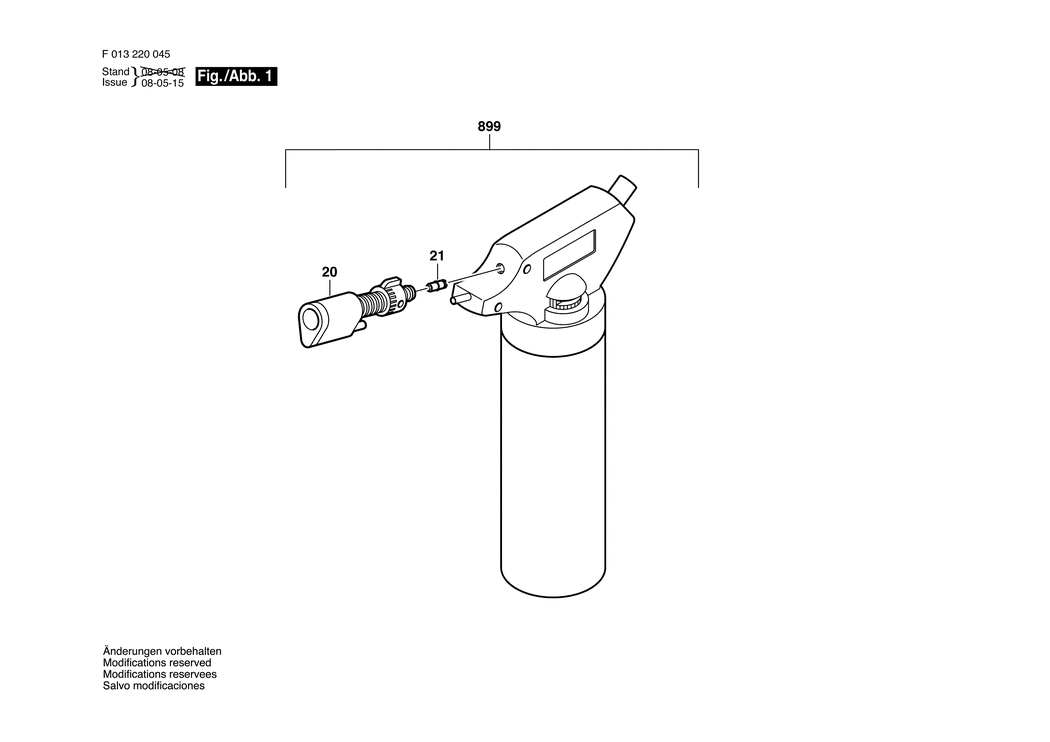 Dremel 2200 / F013220045 / EU Spare Parts